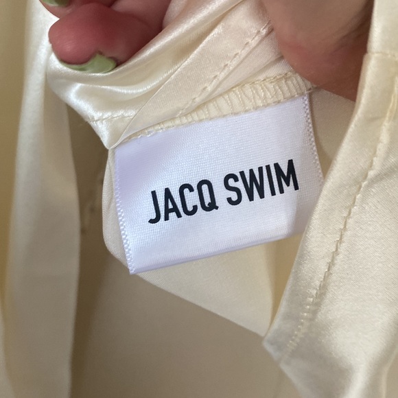 NWT Silk Jacq Swim Collar Long Sleeve - Picture 8 of 9